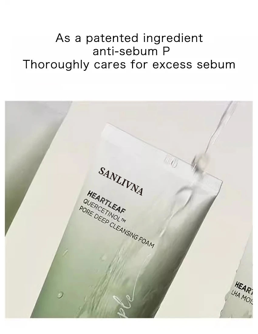 Heartleaf 77% Skin Care Set Moisturizing Toner Cleansing Oil Quercetin Pore Deep Cleansing Foam Korean Skin Care Products