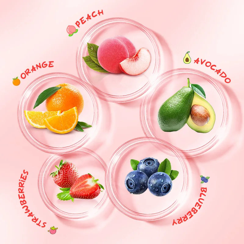 5pcs/set SADOER Fruit Ice Cream Hand Cream Moisturizing Nourishing Brightening Hydrating Hand Creams Hands Skin Care Products