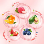 5pcs/set SADOER Fruit Ice Cream Hand Cream Moisturizing Nourishing Brightening Hydrating Hand Creams Hands Skin Care Products