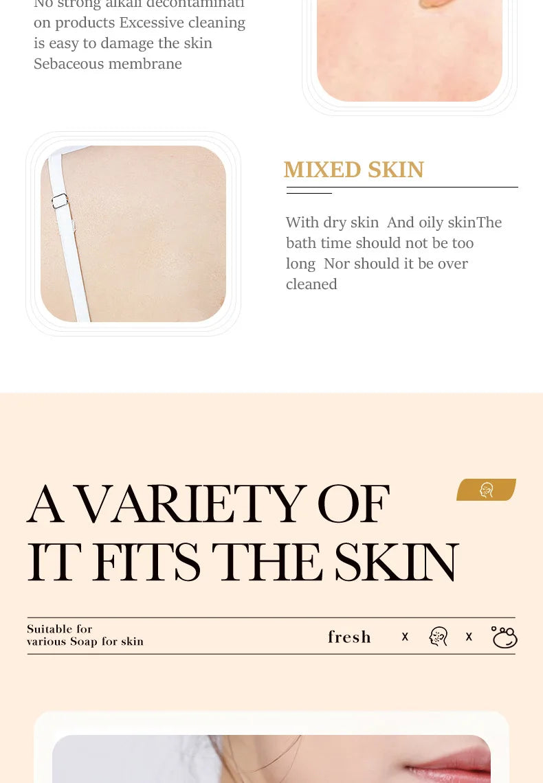 BIOAQUA White Rice Raw Pulp Facial Soap Face Wash Foam Facial Cleanser Moisturizing Oil Control Body Bathing Handmade Soap