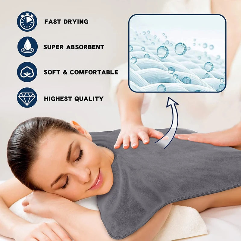 1 Pc Beautician's Special Face Towel - Spa Grade U-shaped Face Towel - Soft Massage and Skincare Tool