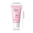 SPF50 Sun Cream Sakura Face & Body Sunscreen 1.06oz Natural Moisturizing Water Resistant Skin Sun Protection Protects Calms