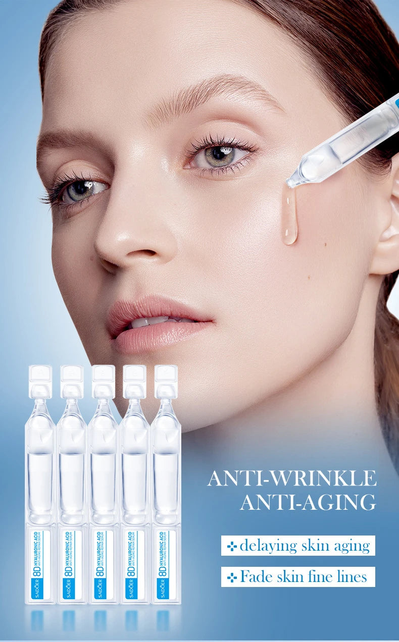 Hyaluronic Acid Face Serum Moist Tender Skin Deep Nourish Fullerenes Collagen Elastic Serum Brightening Lifting Skin Care Korean