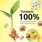 AILKE Organic Turmeric Whitening Skin Care Set, with Vitamin C, Clean Skin, Reduce Acne, Hydrating and Firming for Women