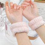 Face Wash Wristband Set Women's Headband Wristbands Absorbent Waterproof Wristbands Makeup Face Wash Hair Bands