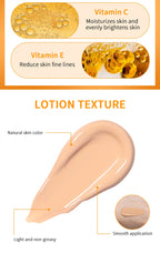 Vitamin C Sunscreen Foundation Vitamin E moisturizing whitening even skin tone delays aging and reduces skin fine lines