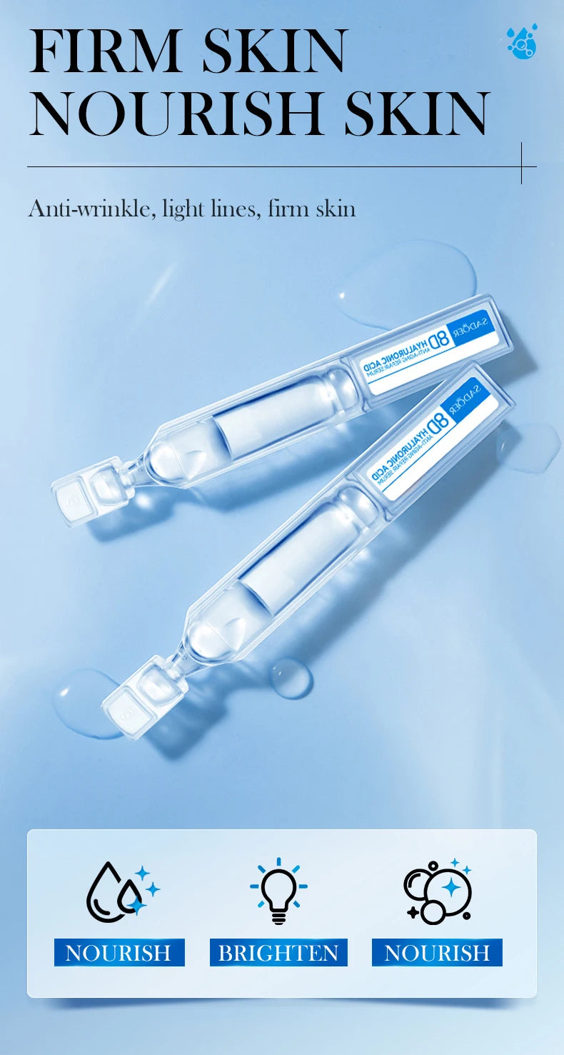 Hyaluronic Acid Face Serum Moist Tender Skin Deep Nourish Fullerenes Collagen Elastic Serum Brightening Lifting Skin Care Korean