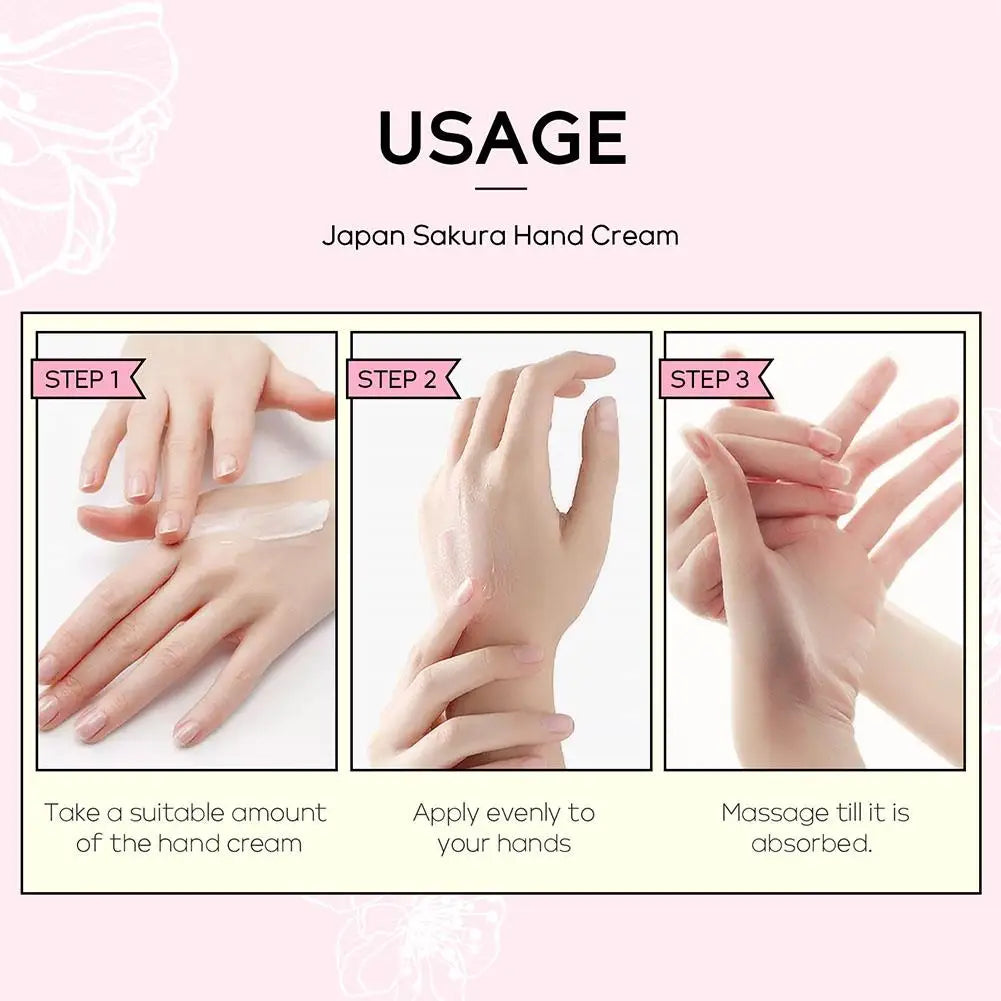 Collagen Sakura Hand Cream Skin Soften Nourish
