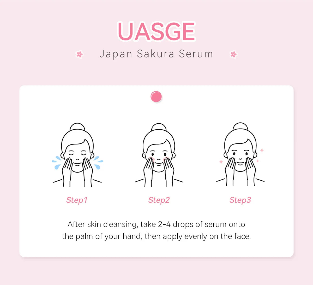Sakura Whitening Face Serum Anti Aging Fade Fine Lines Tighten Pores Improve Melanin Pigment Dull Moisturizer Brighten Skin Care