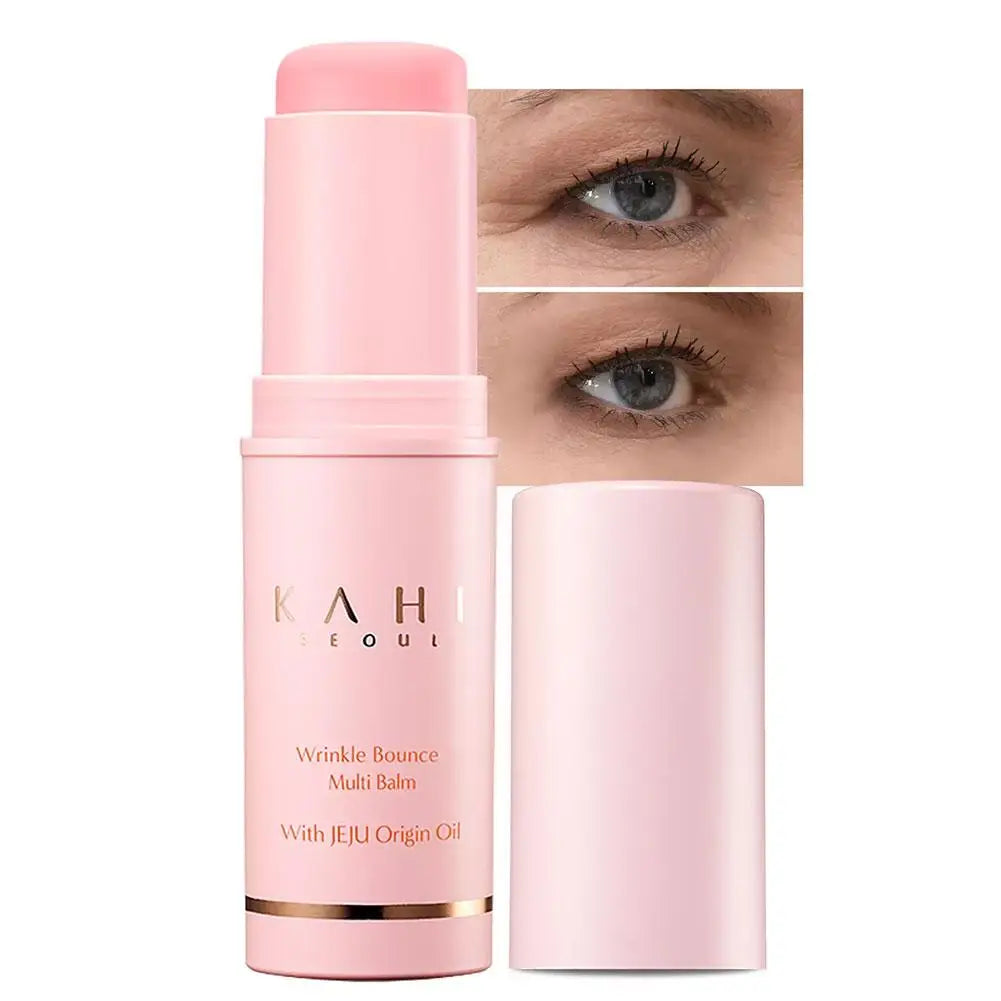 KAHI Wrinkle Bounce Multi Balm Facial Collagen Deep Moisturizing Firming Lift Make Up Base Moisturizer Daily Korean Skin Care