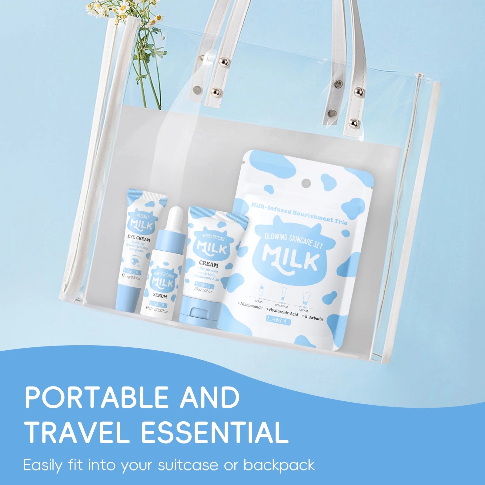 LAIKOU Milk Glowing Trio Set Deep Nourishment Kit