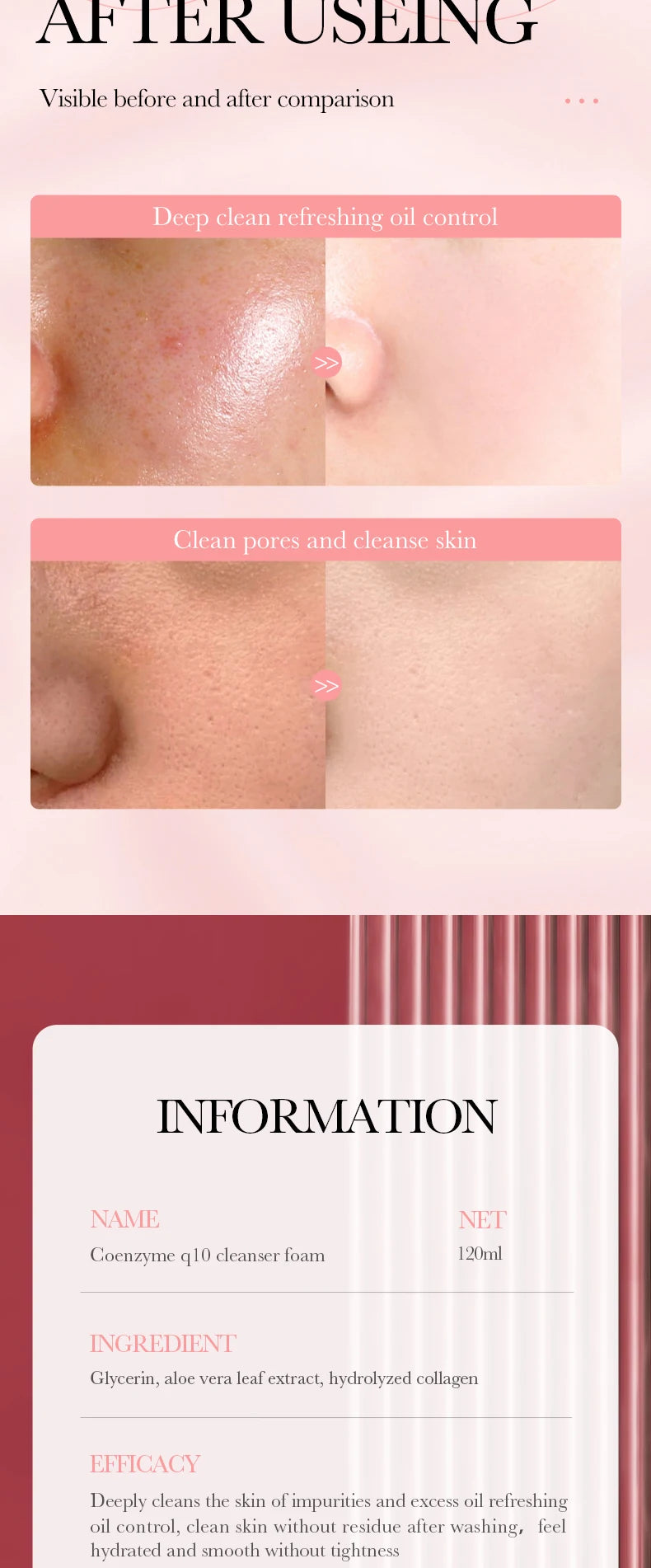 Facial Cleanser Face Wash Foam Face Massasge Facial Hydrating Moisturizing Skin Products Mossee Cleansing Care