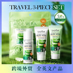 Facial Skin Care Set Moisturizing Facial Cleanser Refreshing Facial Cleanser firming Aloe Vera Face Gel Rejuvenate Skin Lighten
