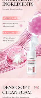 Facial Cleanser Face Wash Foam Face Massasge Facial Hydrating Moisturizing Skin Products Mossee Cleansing Care