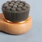 Wooden Handle Face Wash Brush Beech Handle Bamboo Handle Wooden Manual Face Wash Brush