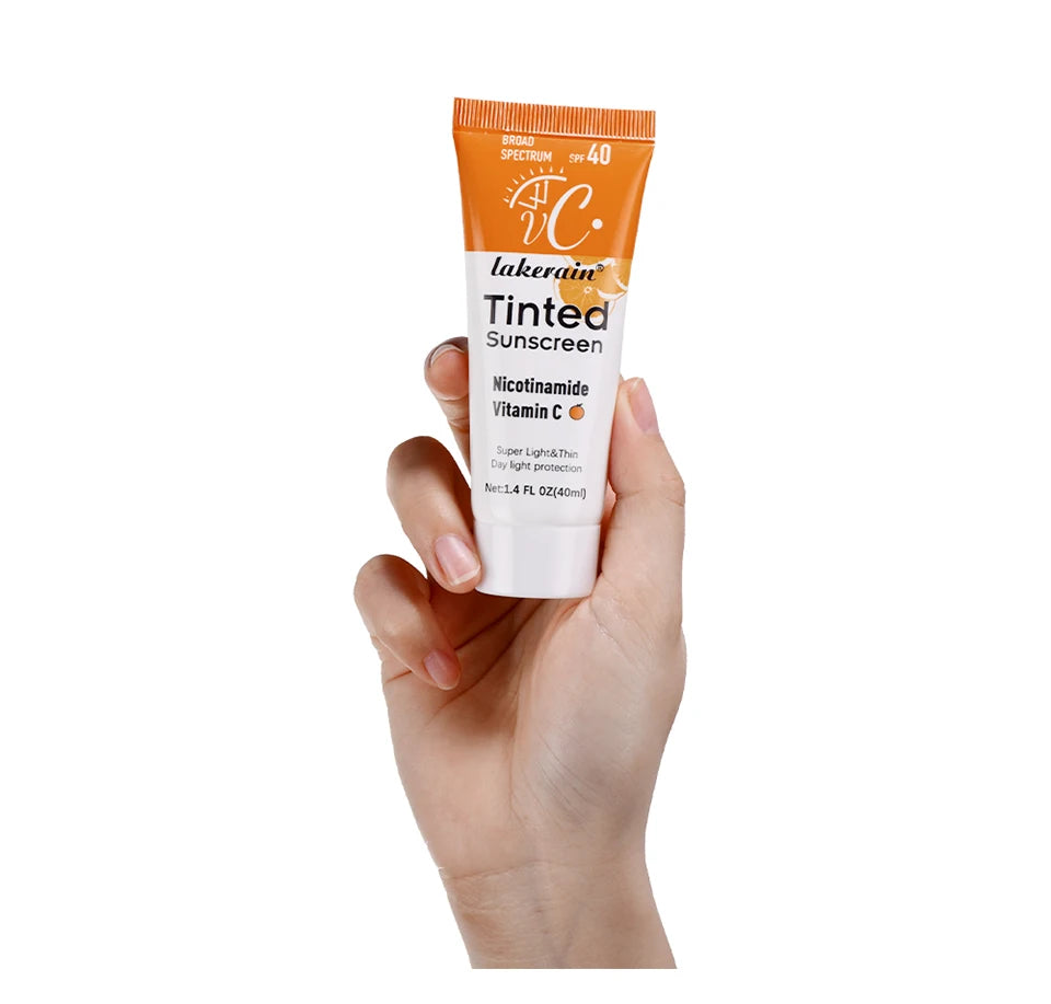 Vitamin C Sunscreen Foundation Vitamin E moisturizing whitening even skin tone delays aging and reduces skin fine lines