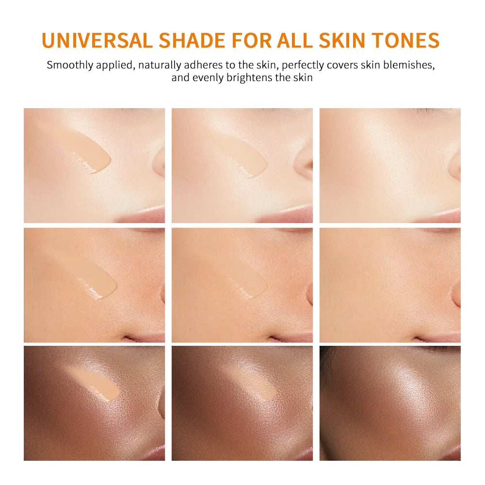 Vitamin C Sunscreen Foundation Vitamin E moisturizing whitening even skin tone delays aging and reduces skin fine lines