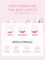 Sakura Whitening Face Serum Anti Aging Fade Fine Lines Tighten Pores Improve Melanin Pigment Dull Moisturizer Brighten Skin Care